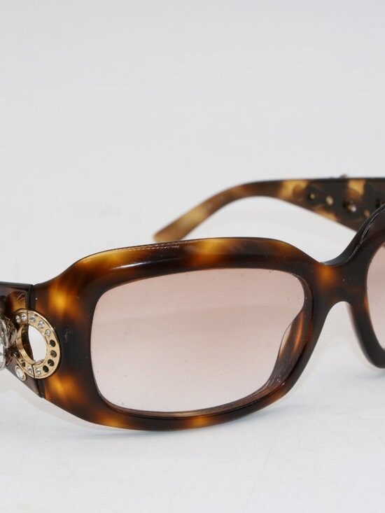 Bvlgari 856-B 502/73 Tortoise Shell Crystal Sunglasses Frames - 59-18-115 main image 16
